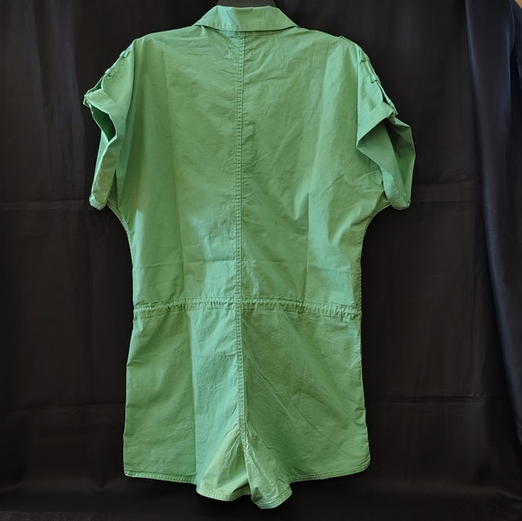 Pistola Meg Short Sleeve Zip Front Jumpsuit. Avocado Color Size M - Picture 11 of 16